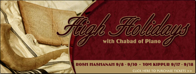 High Holidays with Chabad of Plano