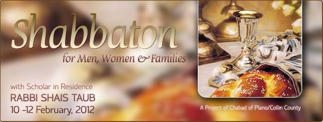 Shabbaton Weekend with Rabbi Shais Taub | Chabad of Plano